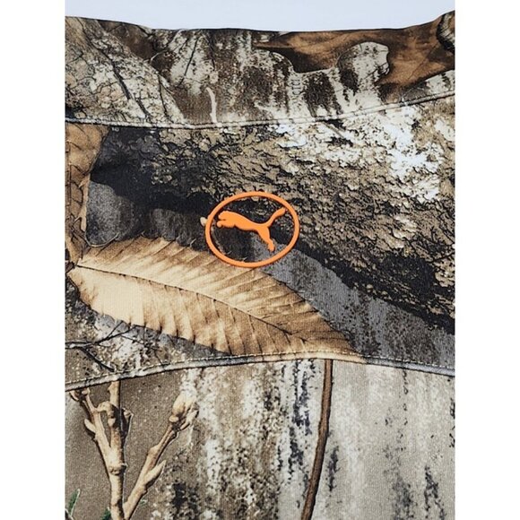 Puma x Real Tree Deep Forest Quarter Zip Pullover Jacket - Picture 6 of 12